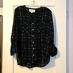 Tartan blouse , Size M
